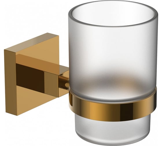 Изображение товара Стакан для зубных щеток с держателем Wonzon & Woghand темное золото WW-8921-DG