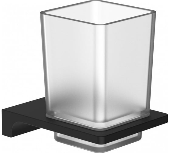 Изображение товара Стакан для зубных щеток с держателем Wonzon & Woghand черный WW-9121-BL