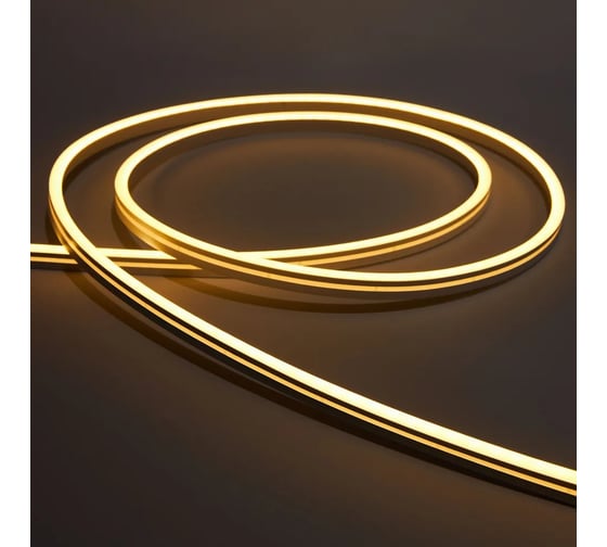 Изображение товара Неон ELEGANZ 24В 7Вт/м 3000К, IP65, Светодиодная лента 6х12мм, шаг резки - 5см, 5м бухта, EL-N24-96WW