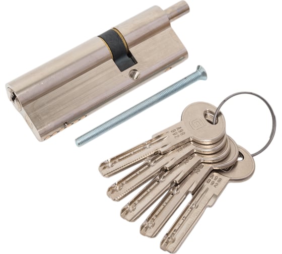 Изображение товара Цилиндровый механизм ГАРДИАН GB 87(56/31V) Ni 5 ключей 128:4789