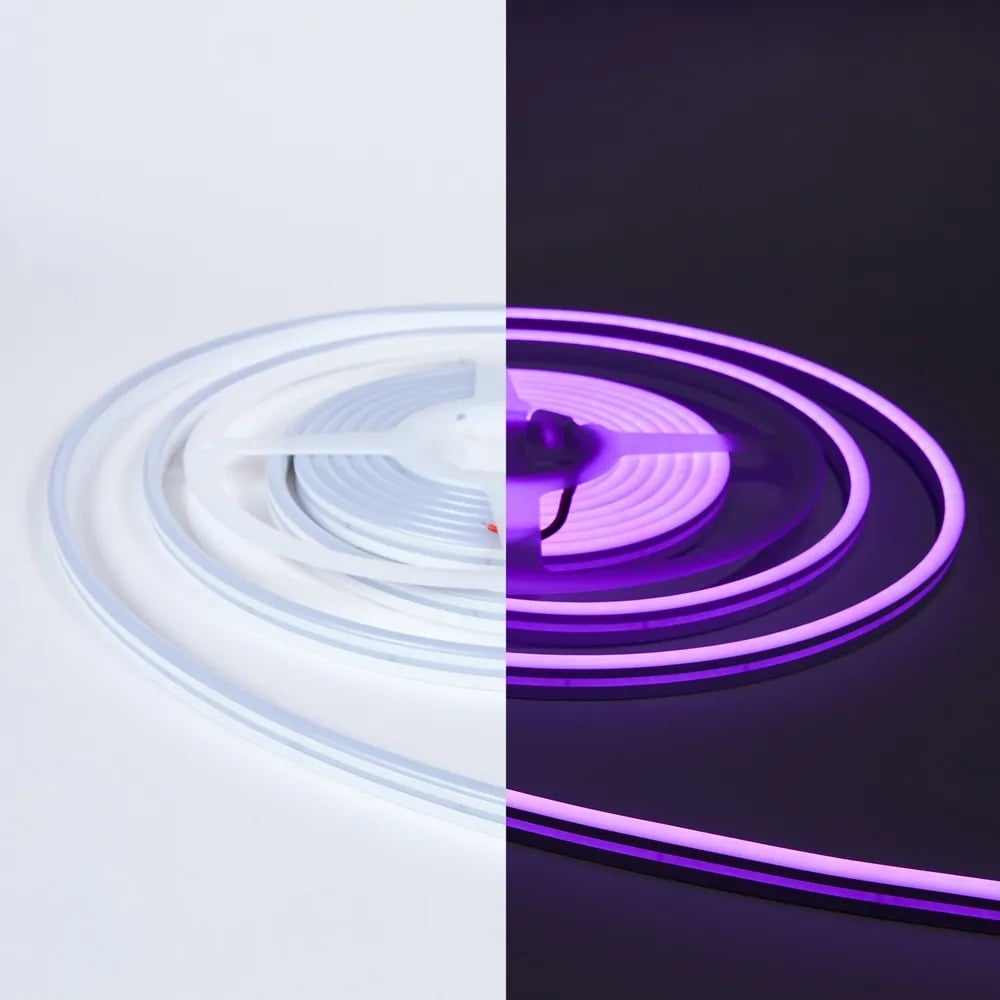 Изображение товара Светодиодная неоновая лента ELEGANZ 24В 7Вт/м сиреневая 5м IP65