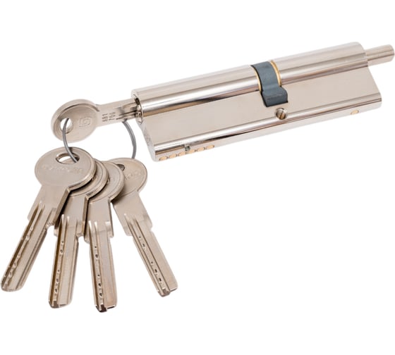 Изображение товара Цилиндровый механизм ГАРДИАН GB 102(56/46V) Ni 5 ключей 128:4826