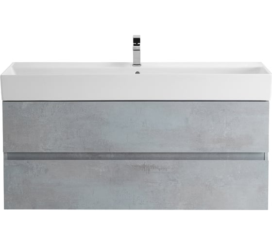 Изображение товара База под раковину CEZARES MOLVENO 46 подвесная с двумя выкатными ящиками, Beton, 1200x460x500, MOLVENO 46-120-2C-SO-BET