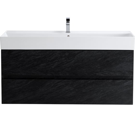 Изображение товара База под раковину CEZARES MOLVENO 46 подвесная с двумя выкатными ящиками, Nero, 1200x460x500, MOLVENO 46-120-2C-SO-NR