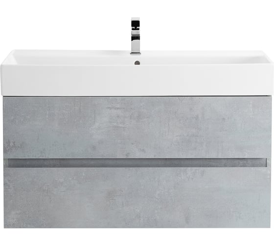 Изображение товара База под раковину CEZARES MOLVENO 46 подвесная с двумя выкатными ящиками, Beton, 1000x460x500, MOLVENO 46-100-2C-SO-BET
