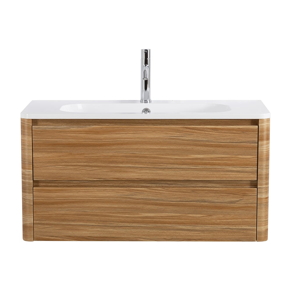 Изображение товара Подвесная база под раковину CEZARES RELAX двух ящиков дуб карамельный