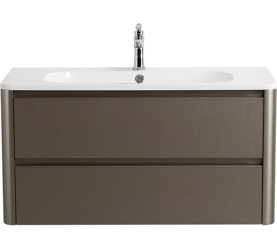 Изображение товара База под раковину CEZARES RELAX подвесная с двумя выкатными ящиками, Сатин, 996x478x500, RELAX-1000-2C-SO-SAT-P