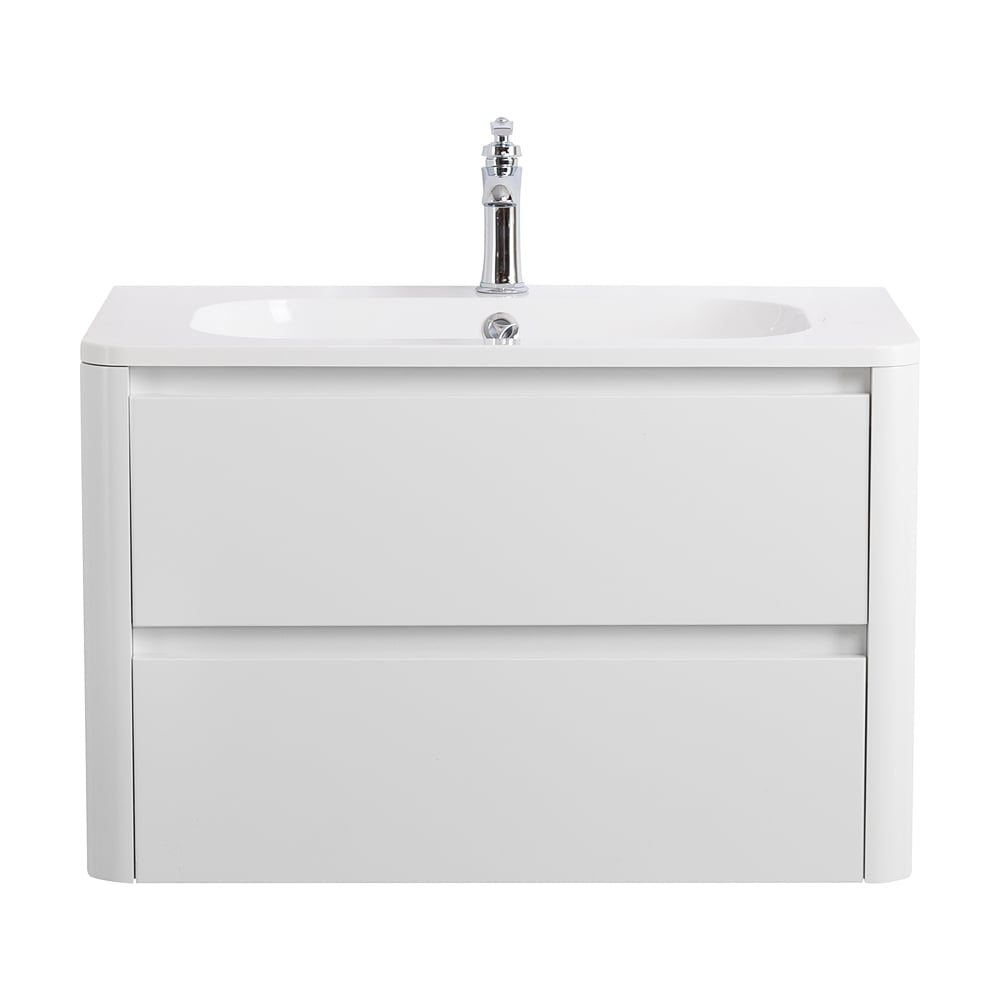 Изображение товара База под раковину CEZARES RELAX с двумя ящиками Bianco Lucido