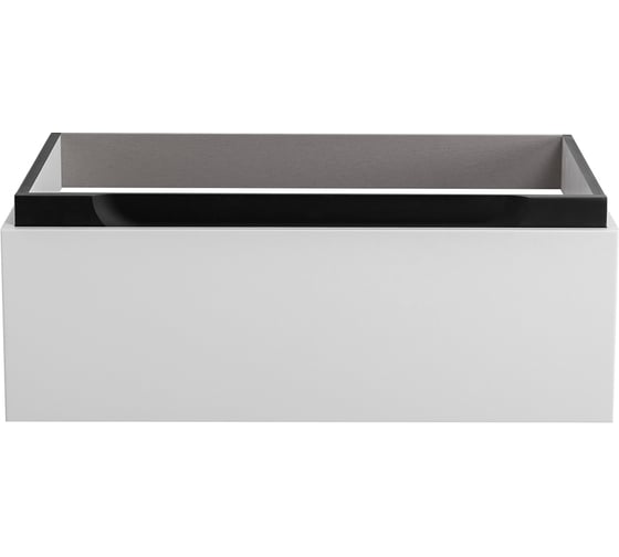 Изображение товара База под раковину CEZARES SLIDER подвесная с одним выкатным ящиком, Bianco Opaco, 796x476x300, SLIDER-800-1C-SO-BO