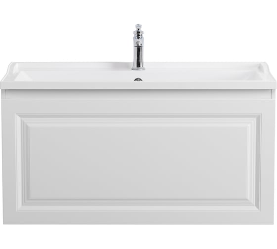 Изображение товара База под раковину CEZARES GIUBILEO-N подвесная с одним внешним и одним внутренним выкатными ящиками, Bianco Lucido, 996x443x500, GIUBILEO-N-100-1C-SO-BL