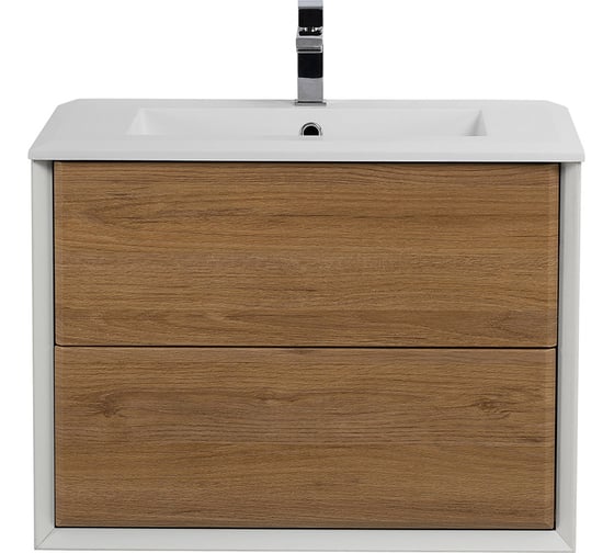 Изображение товара База подвесная CEZARES BELLAGIO под раковину с двумя выдвижными ящиками Rovere tabacco 70x46x48 54716