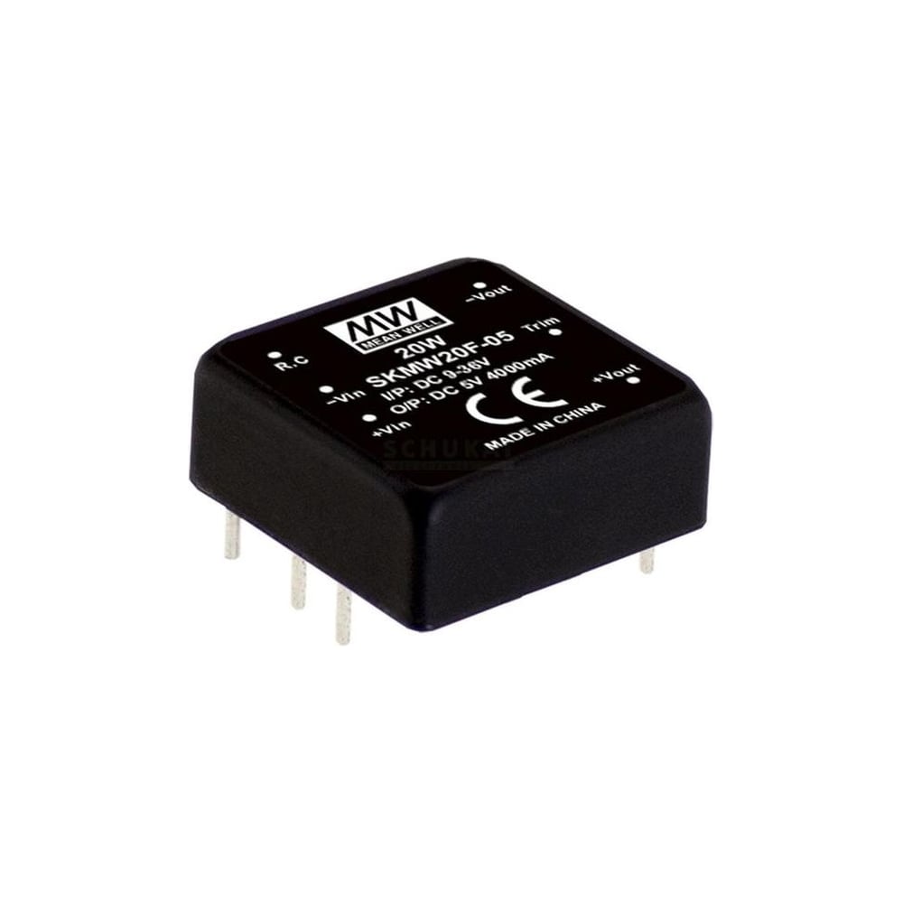 Изображение товара Преобразователь DC-DC Mean Well SKMW20F-03 3.3 В 9-36 В однофазный низкопотенциальный