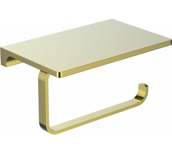 Изображение товара Держатель для туалетной бумаги с полкой Wonzon & Woghand глянцевое золото WW-9126-LG