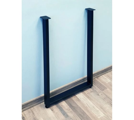 Изображение товара Подстолье для журнального столика Parallax 400х550 мм, 40 мм, прямоугольное, регулируемое, лофт, металлическое, барное, черное, 1 шт. 46BX055051040-PRM