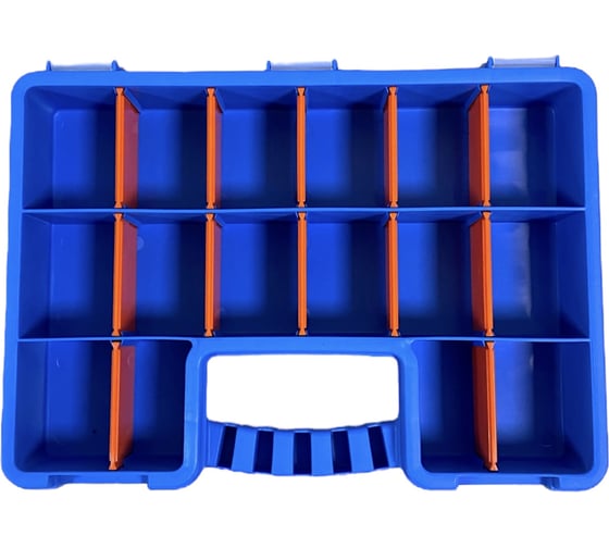 Изображение товара Органайзер ACCURATE 355х260х60мм синий с разделителями 16 ячеек, AC35560
