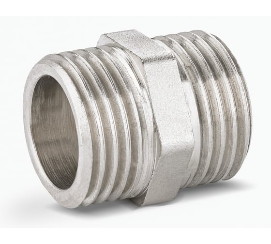 Изображение товара Ниппель LD Ду40 НР латунь, никель .67.501.40 129-8895