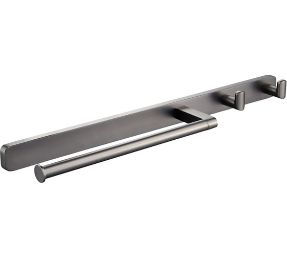 Изображение товара Полотенцедержатель Wonzon & Woghand с 2 крючками, темный графит WW-9361