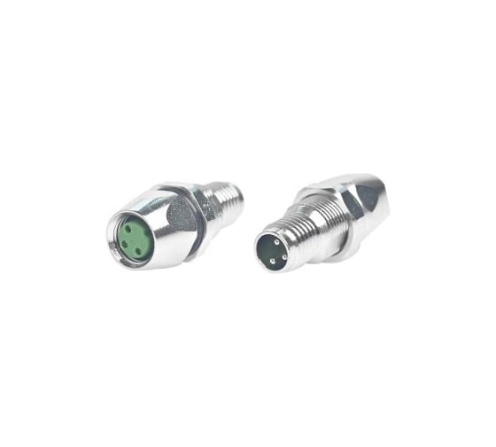 Изображение товара Mонтажный разъем VELLEDQ FL-M8-M03/F03(M10), Вилка / Розетка,, Латунь никелированная 3 / 3-PINIP6760 AC/DC, 08-00024676