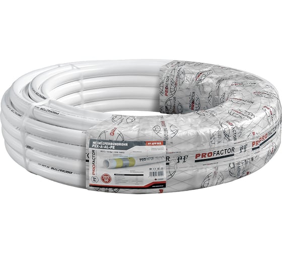 Изображение товара Труба металлопластиковая PROFACTOR PEX-A-AL-PE б/ш O32 х 3мм, бухта 50 м PF APP 503