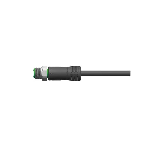 Изображение товара Соединитель кабельный VELLEDQ M12-M05T-10.0PVC/BK, Вилка, Прямой с кабелем, Пластик 5-PINIP67, кабель 10 м, 60 DC, 08-00024738