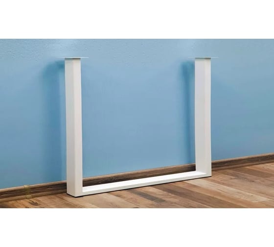Изображение товара Подстолье для журнального столика Parallax 525 450 40 прямоугольное регулируемое, Лофт металлическое барное, белое, 1 шт. 46WN045041052-PRM