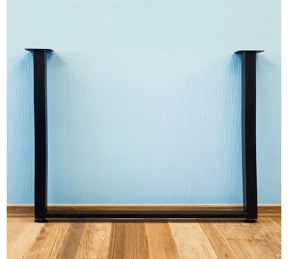 Изображение товара Подстолье для журнального столика Parallax Параллакс, прямоугольное, регулируемое, Лофт, металлическое, барное, 400х550 мм, высота 500 мм, черное, 1 шт 47BX055051040-PRM