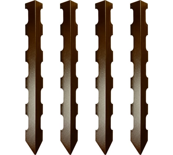 Изображение товара Колышки для деревянных грядок Delta-Park CB75-5 коричневый, 4 шт. 3003025