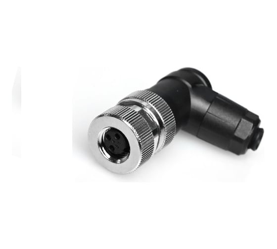 Изображение товара Соединитель клеммный VELLEDQ M8-F03S, Розетка, Угловой с клеммником, Пластик 3-PIN IP6560 AC/DC, 08-00024643