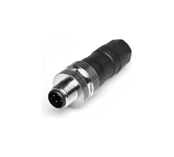 Изображение товара Соединитель клеммный VELLEDQ M12-M04T, Вилка, Прямой с клеммником, Пластик 4-PIN IP65250 AC/DC, 08-00024706