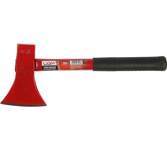 Изображение товара Кованый топор с металлической обрезиненной рукояткой LOM 800 г 2679418