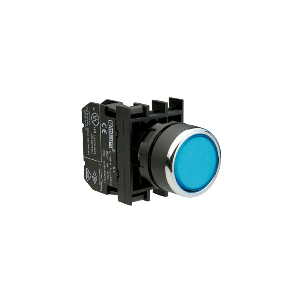 Изображение товара Кнопка с блоком подсветки Emas синяя B230DM