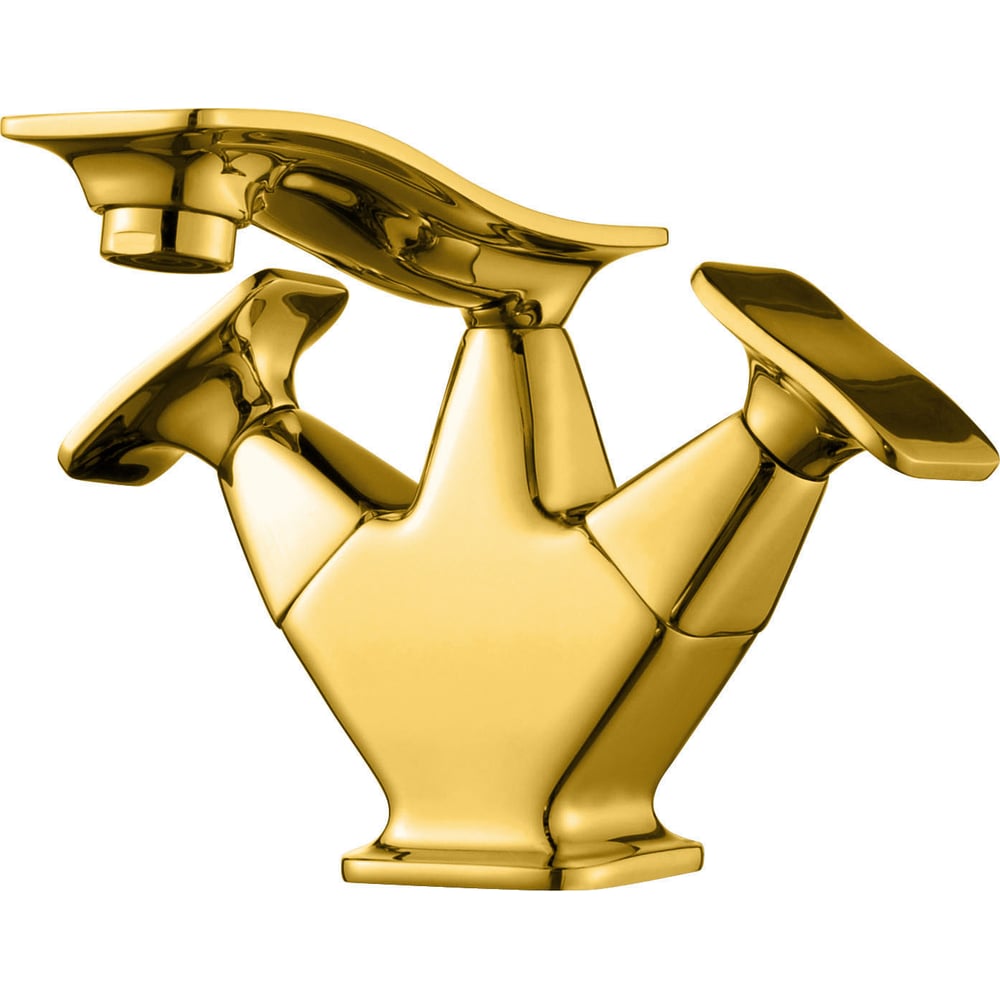 Изображение товара Смеситель для раковины Wonzon & Woghand Shakespeare золото двухрычажный