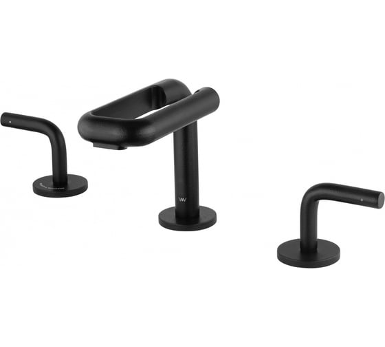 Изображение товара Смеситель для раковины Wonzon & Woghand высокий Loop, черный матовый WW-131-00-508