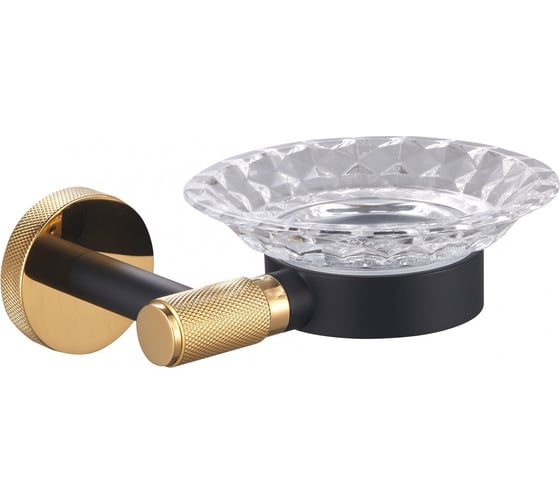 Изображение товара Мыльница с держателем Wonzon & Woghand черный/Золото WW-9222