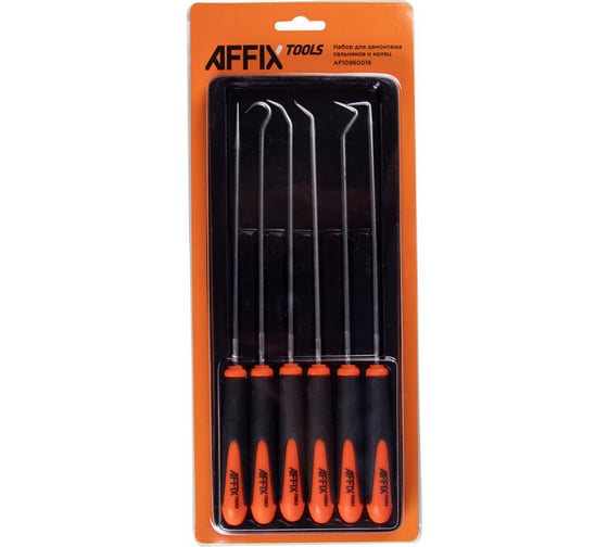 Изображение товара Набор для демонтажа сальников, колец и шлангов AFFIX 6 предметов AF10960016