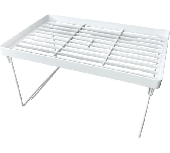 Изображение товара Складная полка-органайзер EUROHOUSE 31х20х16 см, металл, пластик 16289