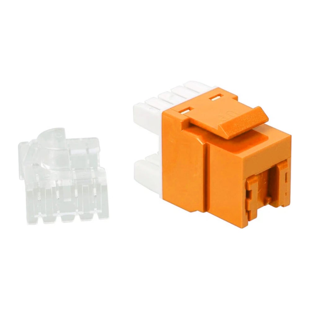 Изображение товара Модуль Keystone LANMASTER RJ45 категории 6, оранжевый