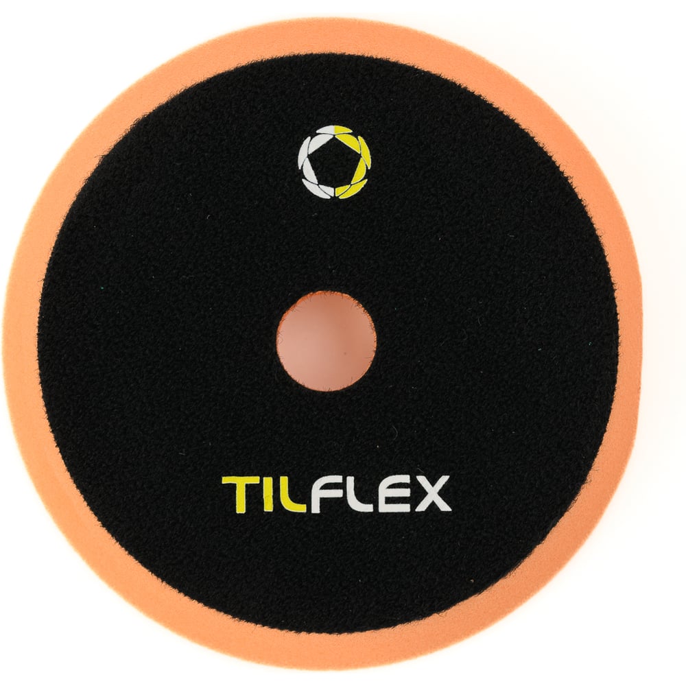 Изображение товара Круг полировочный с отверстием TILFLEX 150 мм, оранжевый, средней жесткости, толщина 25 мм TL57