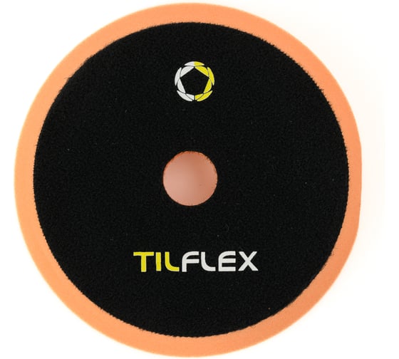 Изображение товара Круг полировочный с отверстием TILFLEX 150 мм, оранжевый, средней жесткости, толщина 25 мм TL57