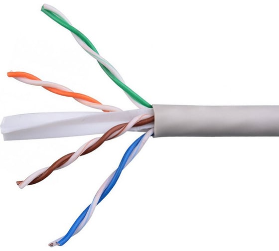 Изображение товара Кабель Cablexpert (RU) UTP indoor 4x2x0.55, медный, кат.6, однож., 305м, coil, серый, UPC-6055-4-CU