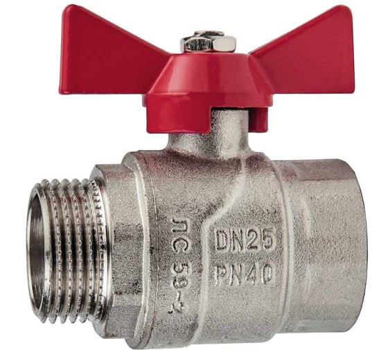 Изображение товара Кран шаровой KROMWELL ручка-бабочка, 1 внутренняя - наружная резьба KW.183.06