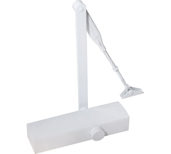 Изображение товара Доводчик DOORLOCK DL210 BC EN2-5 белый с регулируемыми функциями тормоза открывания, регулируемое усилие закрывания 75518