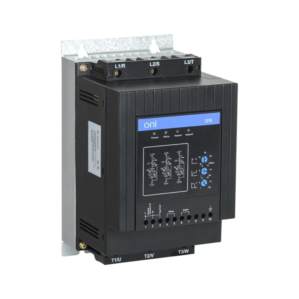 Изображение товара Устройство плавного пуска ONI SFB 3Ф 380В 22кВт 45А монтажная плата