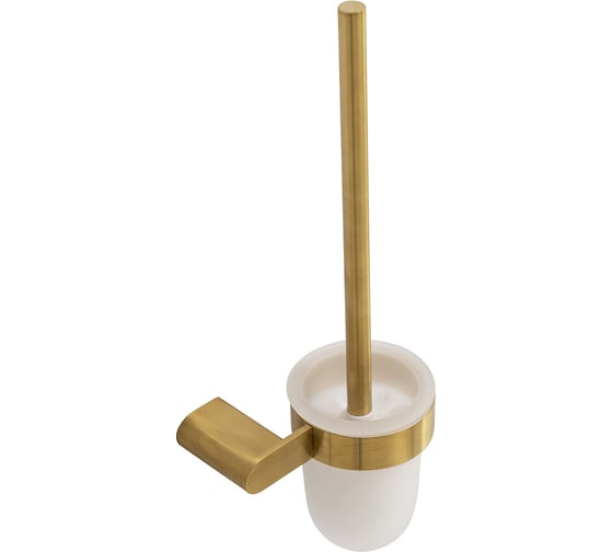 Изображение товара Ершик для унитаза CEZARES подвесной, стекло, исполнение брашированное золото STYLUS-TBS-V-BORO