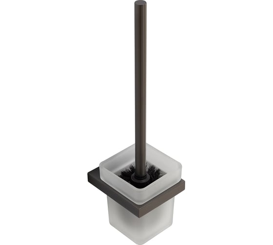 Изображение товара Ершик для унитаза CEZARES подвесной, стекло, исполнение оружейная сталь SLIDER-TBS-V-GM