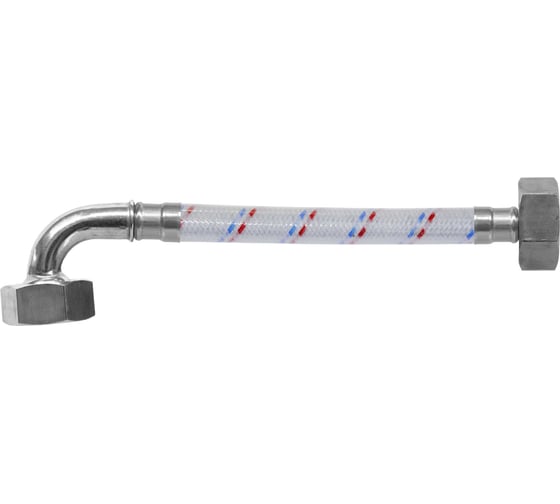 Изображение товара Гибкая подводка для воды ЦС ГИГАНТ 17 нейлон  1”Г х 1Г-угол L-200 см, штука ГП002436