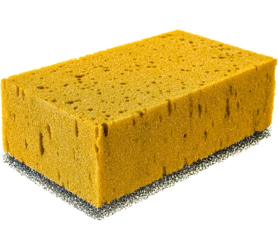 Изображение товара Губка крупнопористая комбинированная для удаления эпоксидной затирки 160x95x60 мм СИБРТЕХ 86840