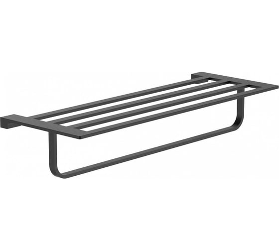 Изображение товара Полотенцедержатель с полкой Wonzon & Woghand темный графит WW-9181-GM