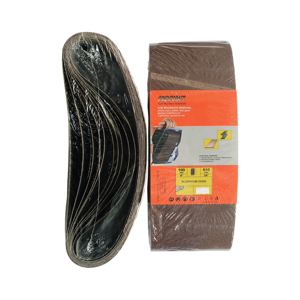 Изображение товара Шлифовальная лента Orientcraft 10 шт, 100x610 мм, Р40 115.00C 40