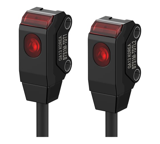 Изображение товара Фотоэлектрический датчик Autonics BTS1M-TDTL, кабель 2м, NPN, 12-24В, (Юж.Корея) 28110100070121